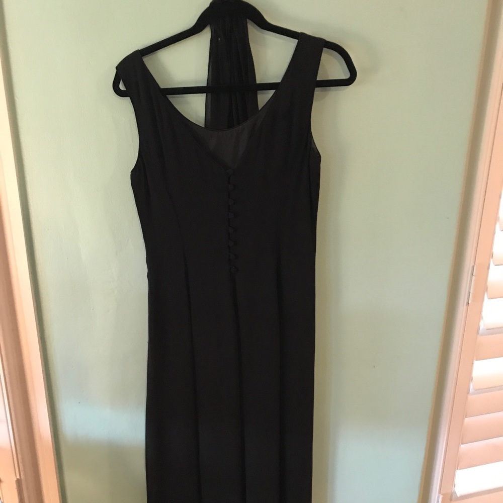 Ann Taylor Maxi Dress with long neck scarf